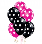 <p>Воздушные шарики розовые "Dots"</p> <p>Воздушные шарики черные "Dots"</p>