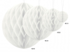 <p>KB20-008 Honeycomb ball белый 1шт. 20cm - 2,20 €</p> <p>KB30-008 (1шт. 30cm) - 3,50 €</p> <p>KB40-008 (1шт. 40cm) - 5,60 €</p>