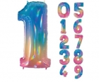 <p>Шарик наполненный гелием "Rainbow" (цифра ~87cm) 14,00 €</p>