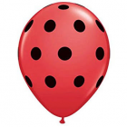 <p>Воздушные шарики красные "Black Dots"</p>
