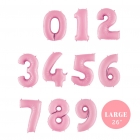 <p>Heeliumiga täidetud number "Pastel Pink" (0-9 number ~66cm) 9,00 €</p>